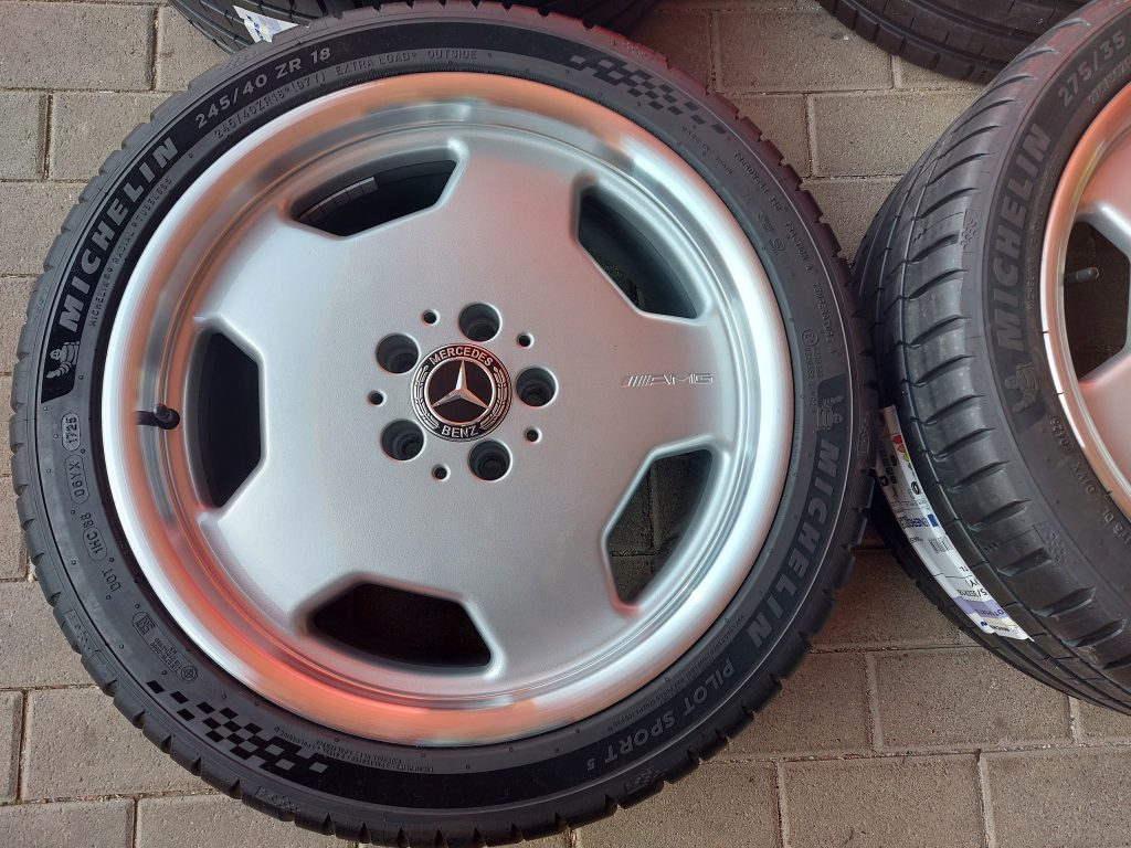 MERCEDES SL R 129 ORIGINAL AMG FELGEN 8.0 J + 9,0 J x 18 ZOLL + NEUE ...