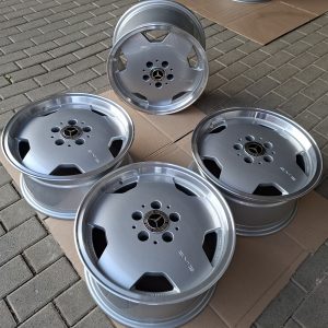 Mercedes SL R 107 + S Klasse W 126 ORIGINAL AMG FELGEN 8.0 J x 16 ZOLL SELTEN + CNC AUSSENRAND