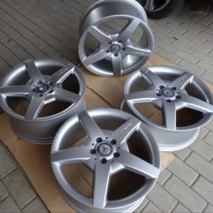 Mercedes CLK W 209 und SLK R 171 Original AMG 7,5 J + 8,5 J x 18 Zoll Felgensatz